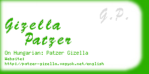 gizella patzer business card